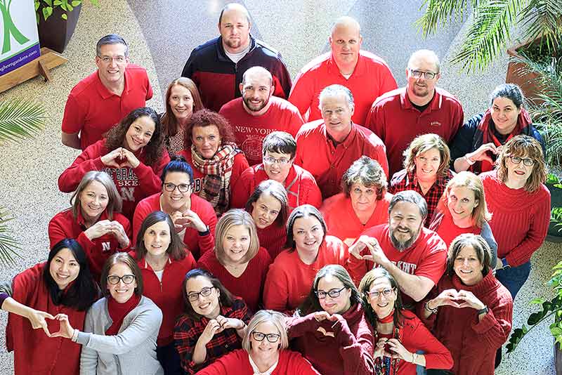 Right at Home celebrates Wear Red Day