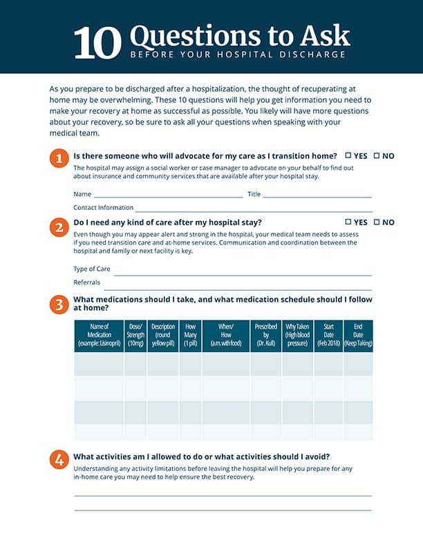 Hospital Discharge Guide